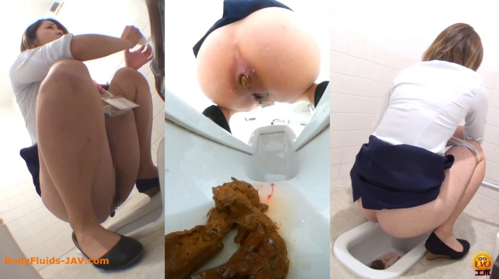 Japanese girls in toilet room make are a lot of poop and pee (CENSORED in  FULL HD) - Extreme Scat Porn Site #1