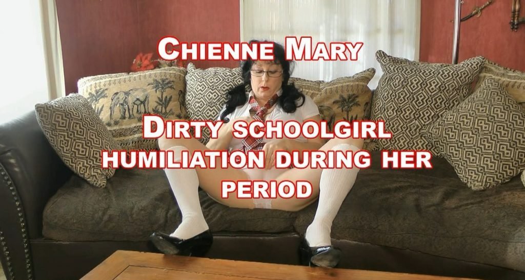 Dirty Schoolgirl Humiliation During her Period - ChienneMary - HD 720p (Scat, Period Play) - 1