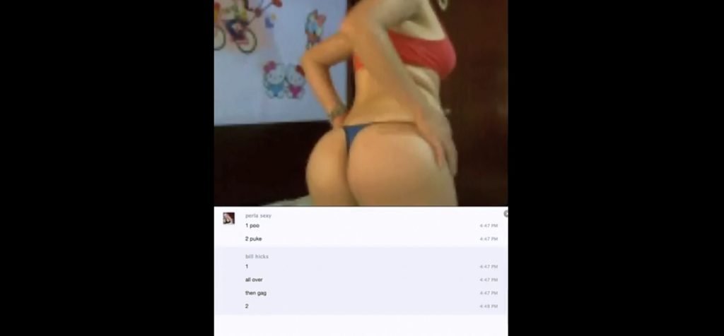Perla Sexy - Shit Eating, Shitting and Masturbation Via Skype 1