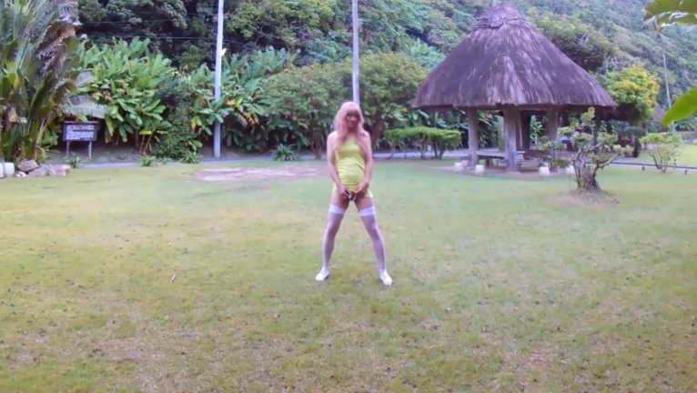 Beautiful garden - Shemale Outdoor Piss and Shit (HD-720p) Image 2