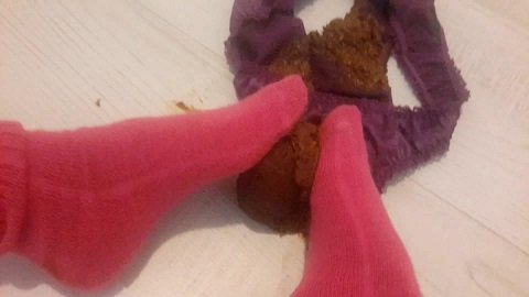 Goddess pink socks messy (Thefartbabes) Image 4