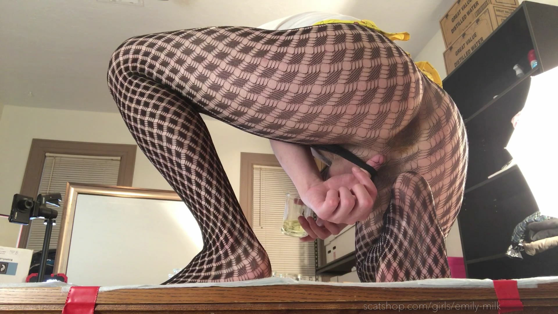 Filthy Fishnets and Fisting! starring in video EmilyMilk ($49.99 ScatShop) – Smearing