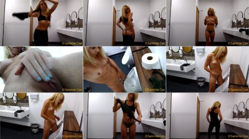 SammieCee - Fully Nude Standing Pee in Urinal.ScrinList