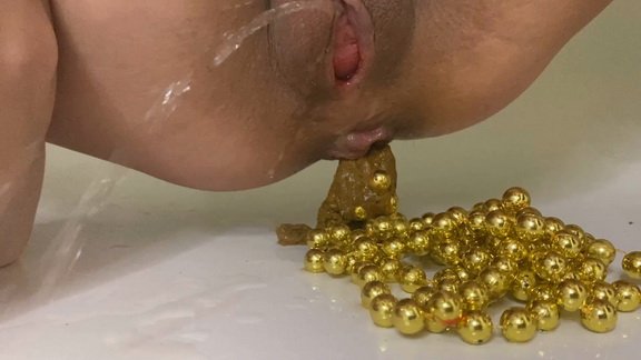 Christmas beads from the shit in the ass ($12.99 ScatShop)