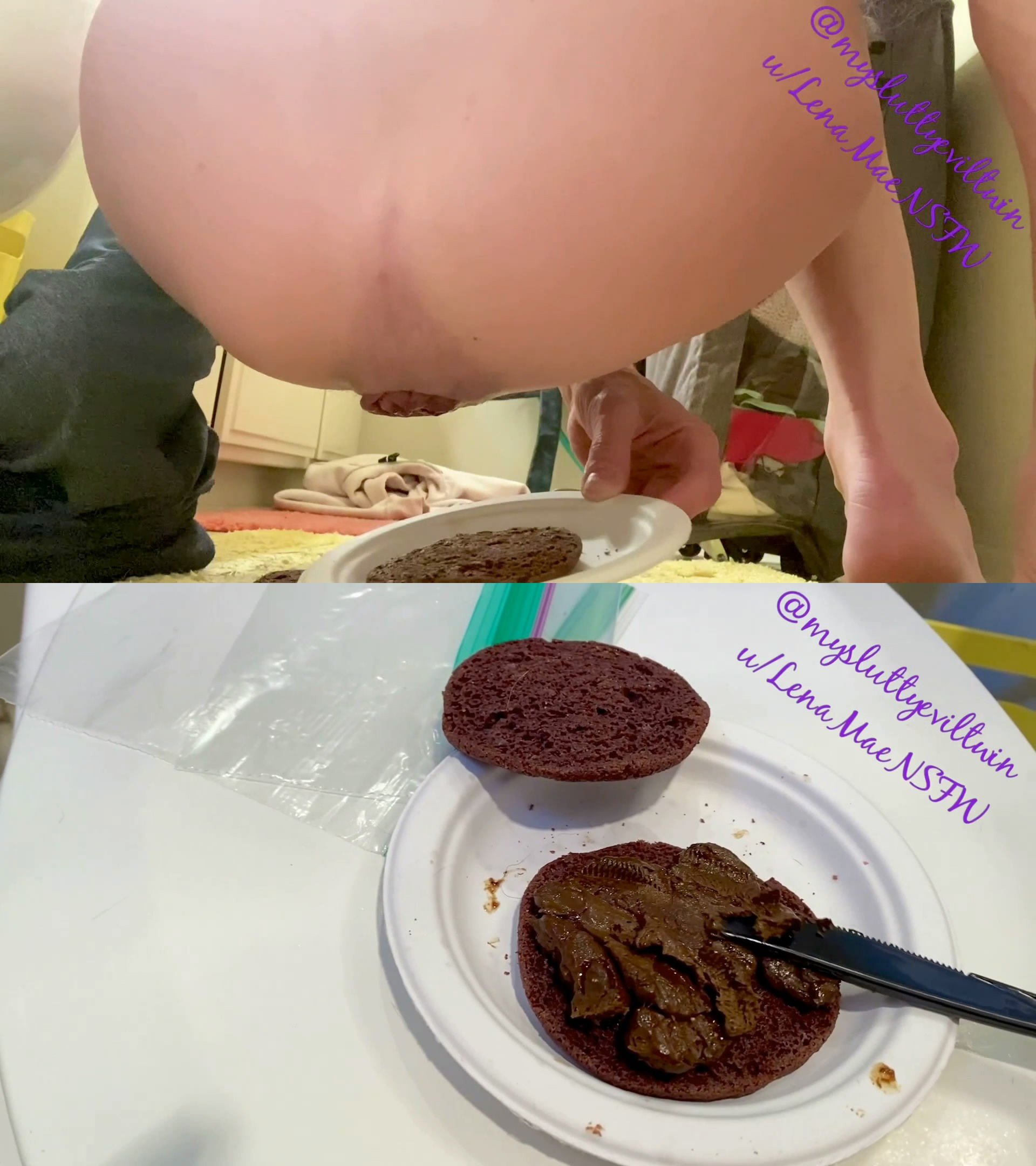 Making Chocolate Frosting(Long) – LOTs of Straining/Prolapsing! starring in video LenaMaek | April 27, 2022 ($16.99 ScatShop)