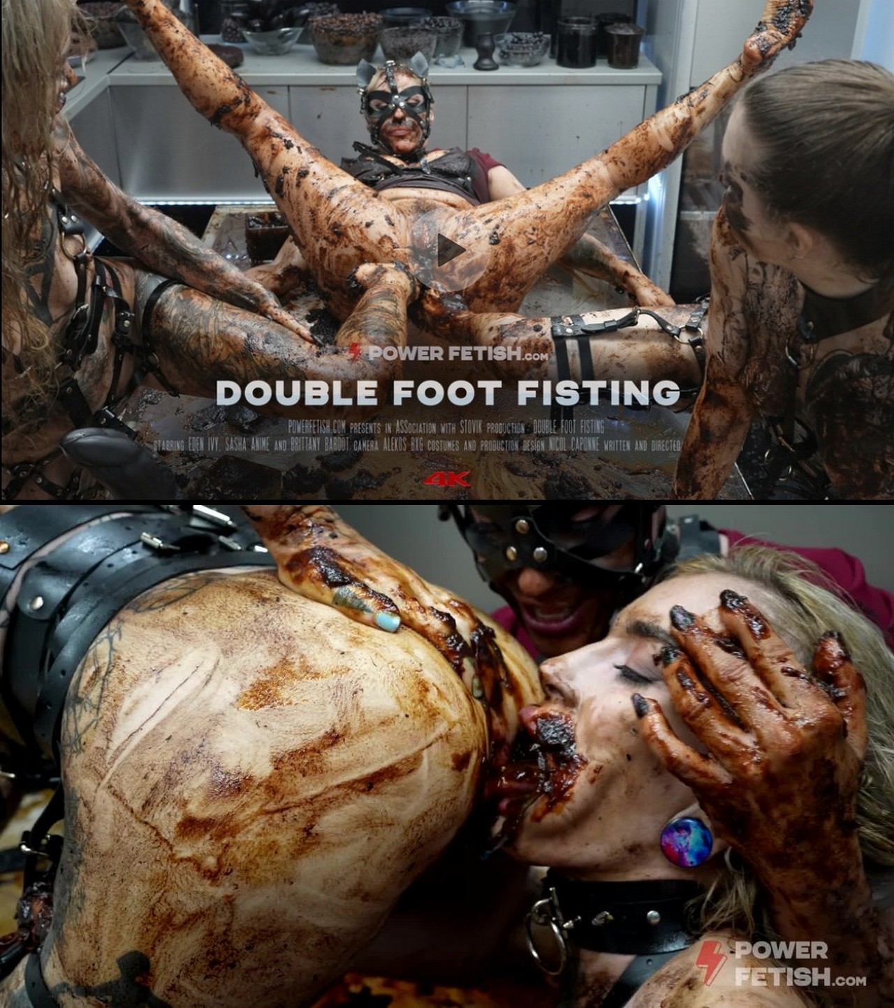 Double Foot Fisting starring in video Sasha Anime, Eden Ivy, Brittany  Bardot (Power Fetish) - Extreme Scat Porn Site #1