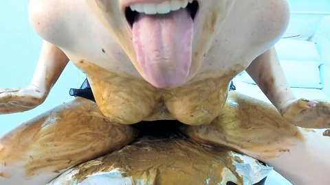 BarbaraGinger – Come fuck my dirty ass with my thick dildo (Premium Scat Porn)