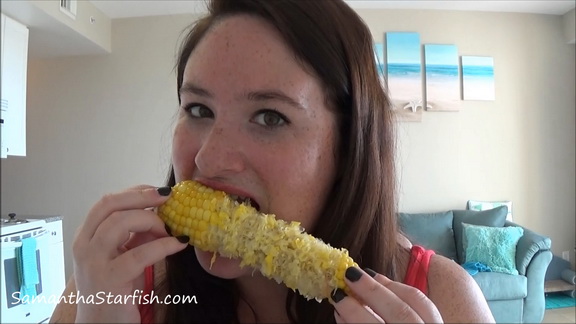 SamanthaStarfish – Corn Eating, Shitting, and Fucking! ($10.99 ScatShop)
