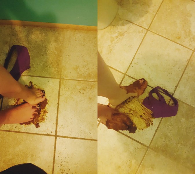 PottyQueen Poo accident I clean with my feet ($8.99 ScatShop)