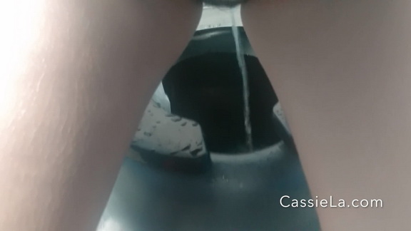 CassieScat – Pissing in a Nasty PortaPotty Outdoor Toilet ($23.99 ScatShop)