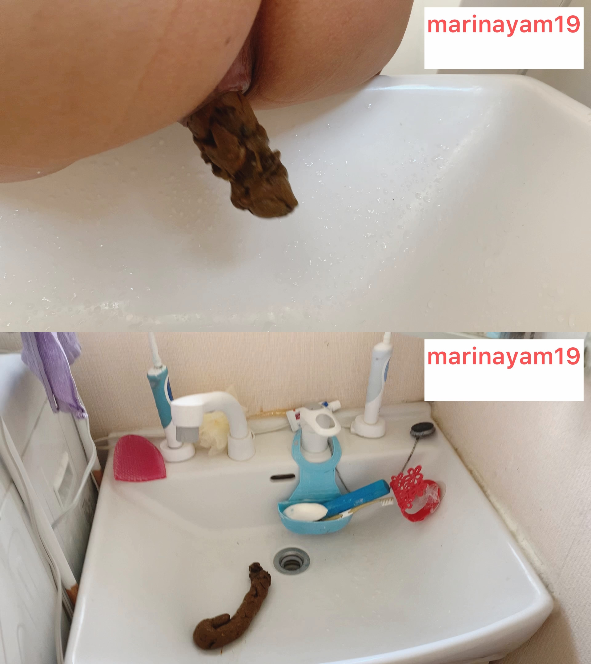 Marinayam19 – Huge shit left in the sink!!
