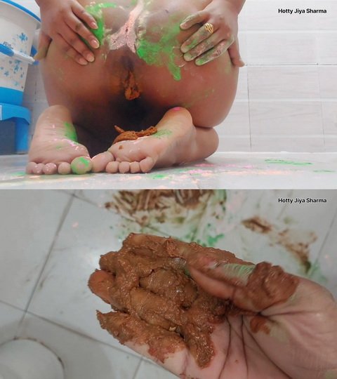 hottyjiyasharma – Indian festival Poop from colorfull Ass