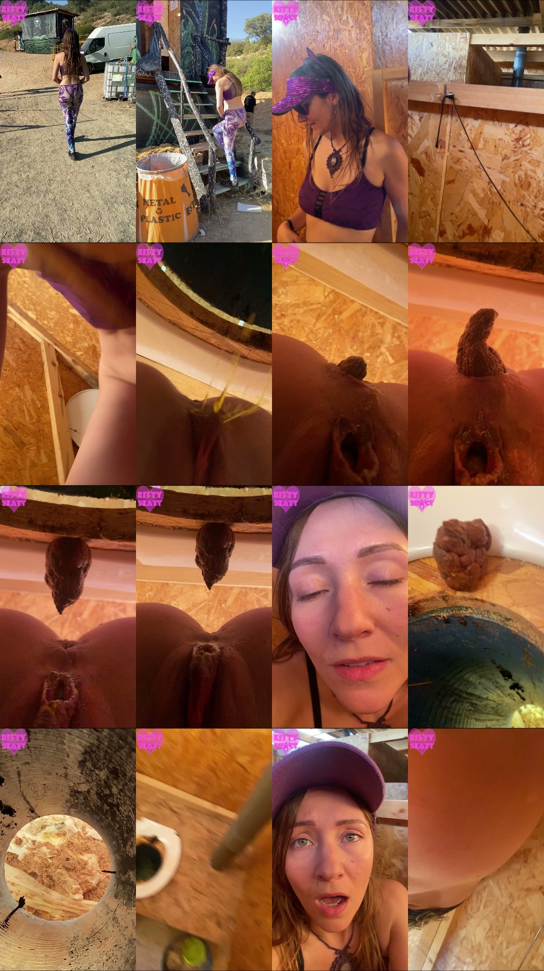 Kitty Skatt - POV hookup in festival toilet